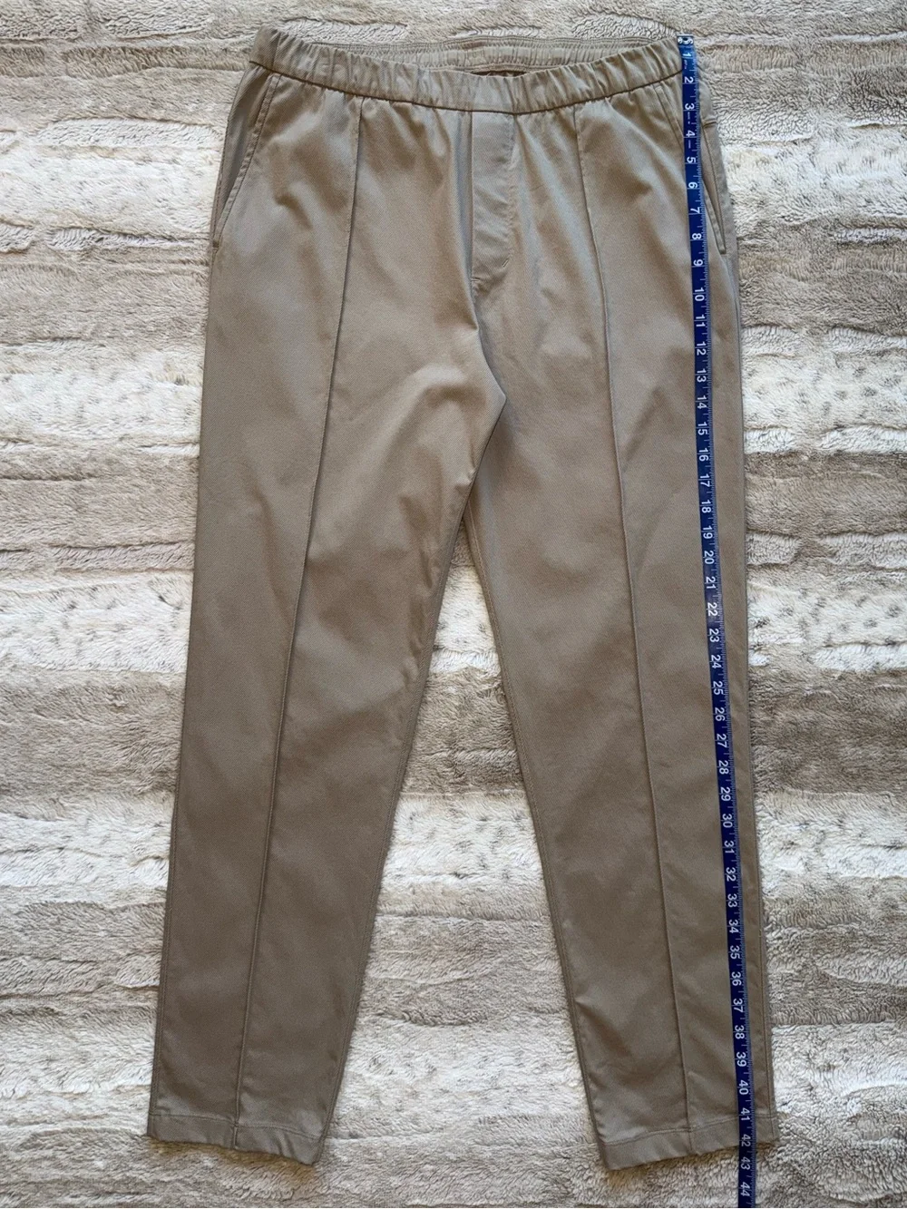 lululemon Cotton Twill Pintuck Pull-On Pant Regular in Sheer Oak Size L